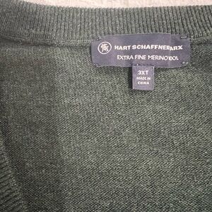 Hart Schaffner Marx Forest V-Neck Sweater